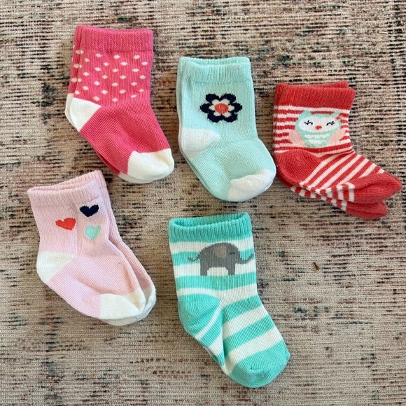 Other - Playful Patterned Baby Girl Socks Set